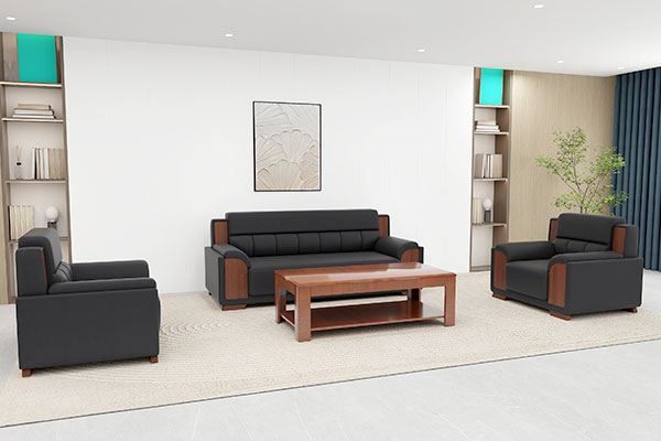 9956商务办公沙发，简约大气传统办公沙发