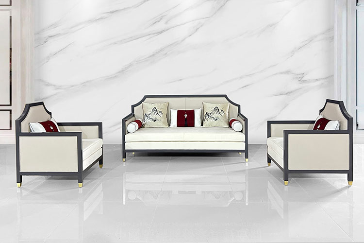 新中式08实木沙发,新中式会客沙发