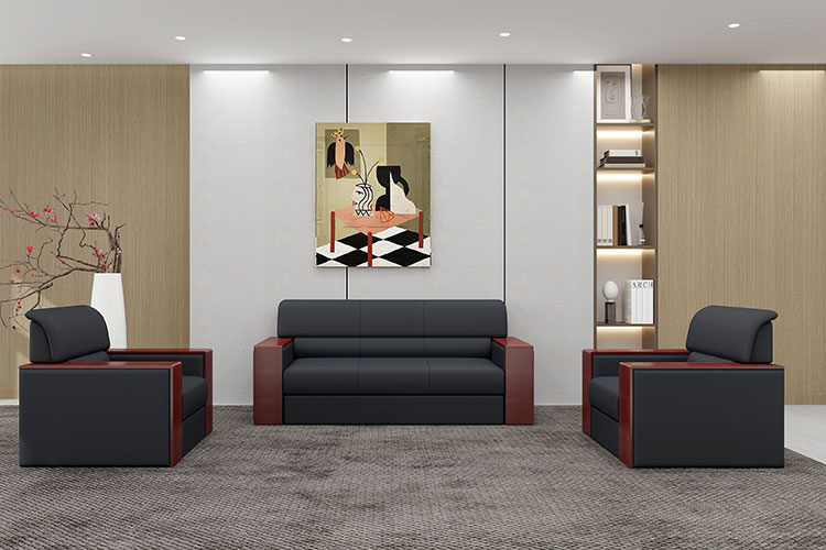 8518传统经典办公沙发，一米九办公沙发