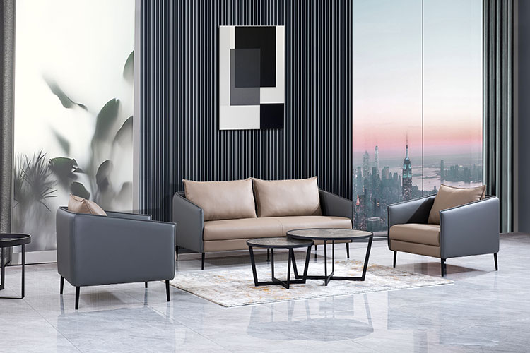 2116现代时尚办公沙发，办公室软靠背沙发