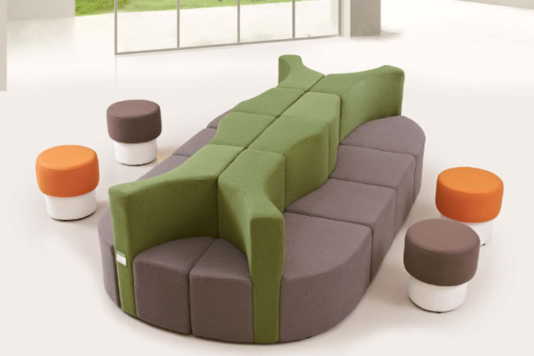 DZ-ZH01组合沙发，等候休息区创意异形双面组合沙发