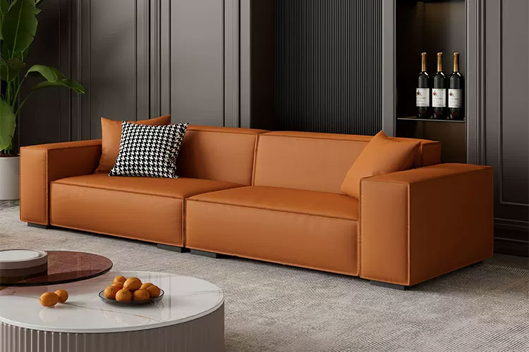 DZ-D57休闲沙发，意式轻奢现代极简办公沙发