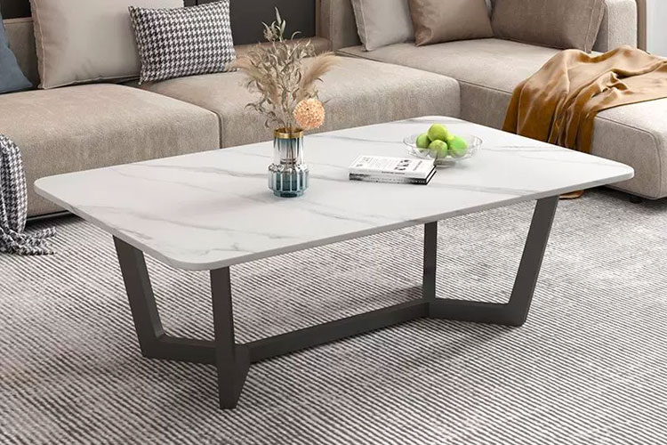 C2023茶几，办公室长茶几茶几组合岩板简约茶几