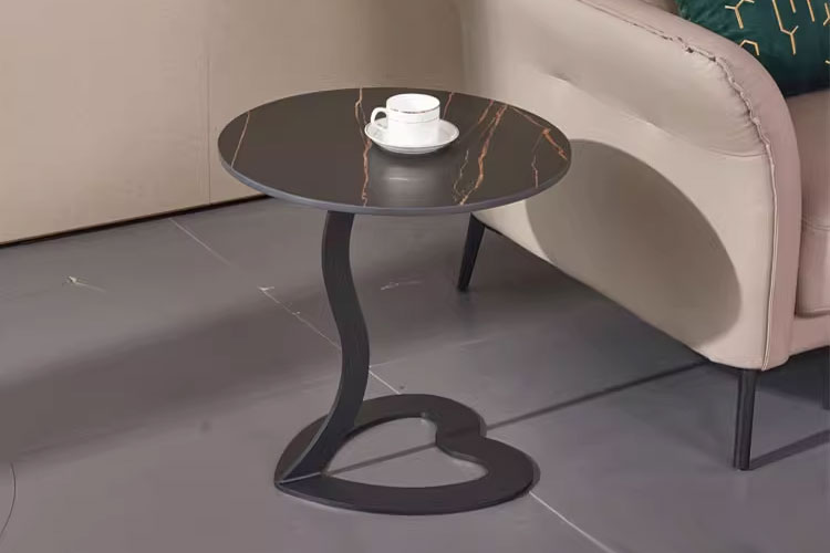 E2036边几，意式极简岩板边几设计师边桌