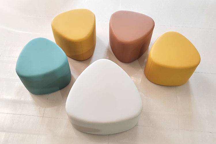 DZ-D57定制三角凳，猫抓组合沙发圆三角凳自由组合沙发