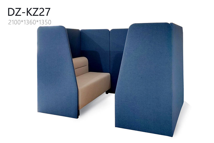 DZ-KZ27卡座沙发，定制半包围卡座图书馆阅读卡座