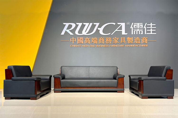 2304#办公沙发，牛皮办公沙发办公室午休沙发老板办公室沙发