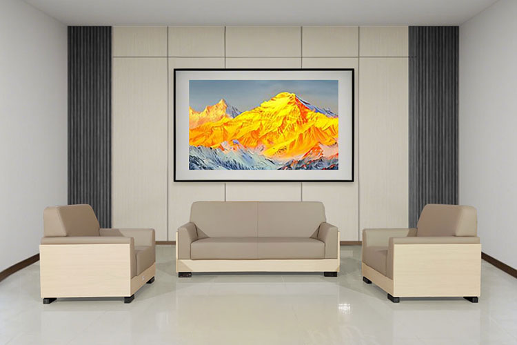 5886#办公沙发，现代款木制框架办公沙发现代简约办公室沙发