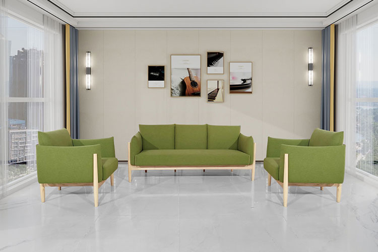 2518#沙发，现代简约办公沙发布艺彩色定制沙发